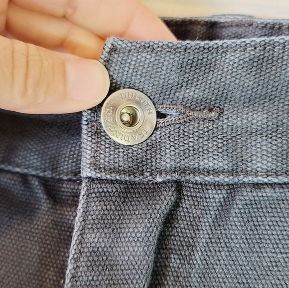 DULUTH TRADING CO BLACK DENIM JEANS, SZ 46x32 - Picture 4 of 12
